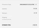 Rabanne coupon verification screenshot