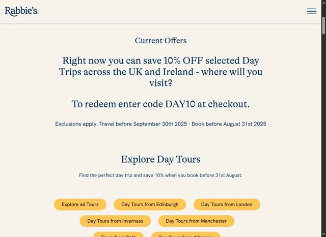 Rabbies checkout page showing Rabbies promo code box | Screenshot taken by SimplyCodes community member on Sep 8, 2025