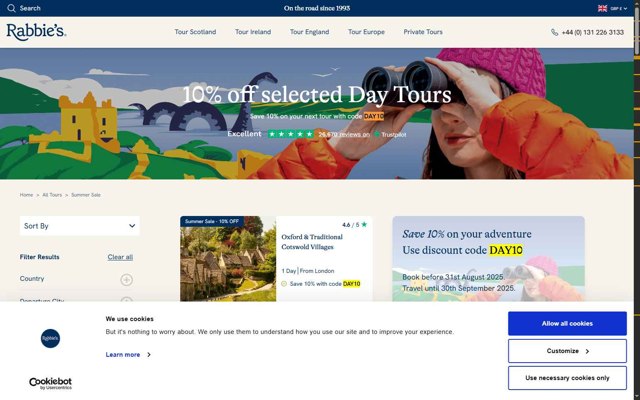 Rabbies checkout page showing Rabbies promo code box | Screenshot taken by SimplyCodes community member on Aug 15, 2025