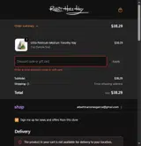 Rabbit Hole Hay coupon verification screenshot