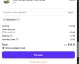 Rabbit Hole Hay coupon verification screenshot