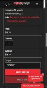 TIDADDY coupon verification screenshot