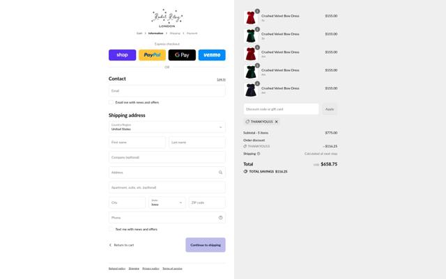 Rachel Riley US checkout page showing Rachel Riley US promo code box | Screenshot taken by SimplyCodes community member on Sep 9, 2025
