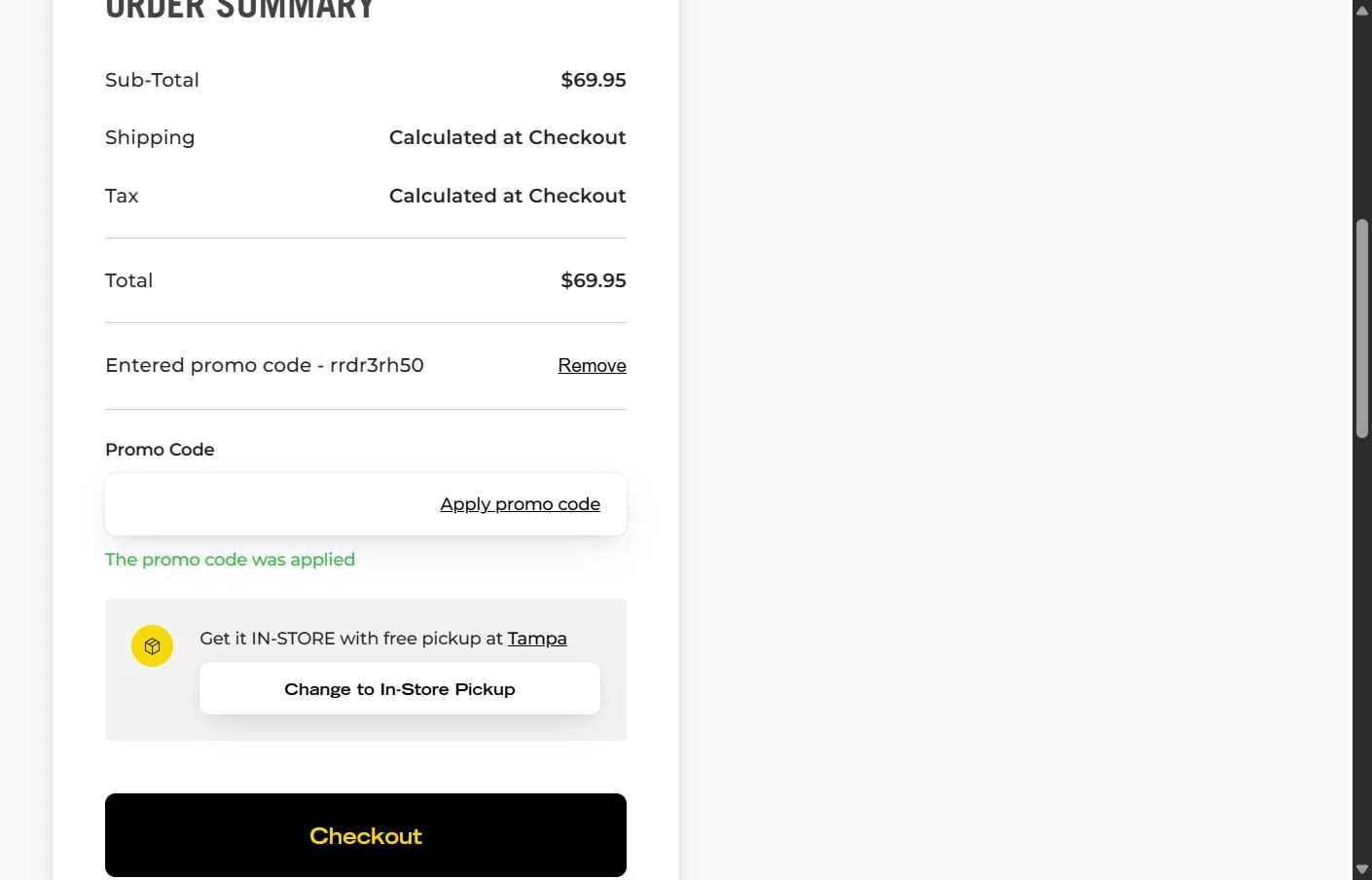Rack Attack checkout page showing Rack Attack promo code box | Screenshot taken by SimplyCodes community member on Dec 26, 2025
