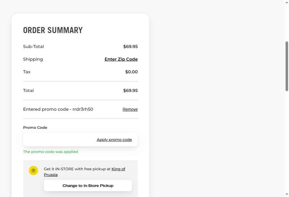 Rack Attack checkout page showing Rack Attack promo code box | Screenshot taken by SimplyCodes community member on Sep 30, 2025