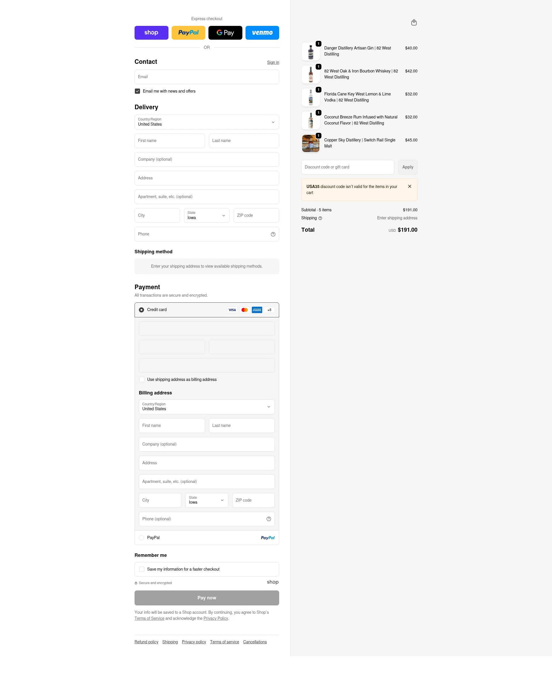 RackHouse Whiskey Club checkout page showing RackHouse Whiskey Club promo code box | Screenshot taken by SimplyCodes community member on Dec 27, 2025