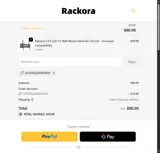 Rackora coupon verification screenshot