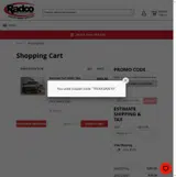 Radco coupon verification screenshot