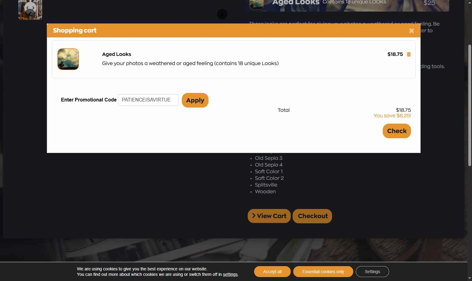 Radiant Imaging Labs checkout page showing Radiant Imaging Labs promo code box | Screenshot taken by SimplyCodes community member on May 19, 2025