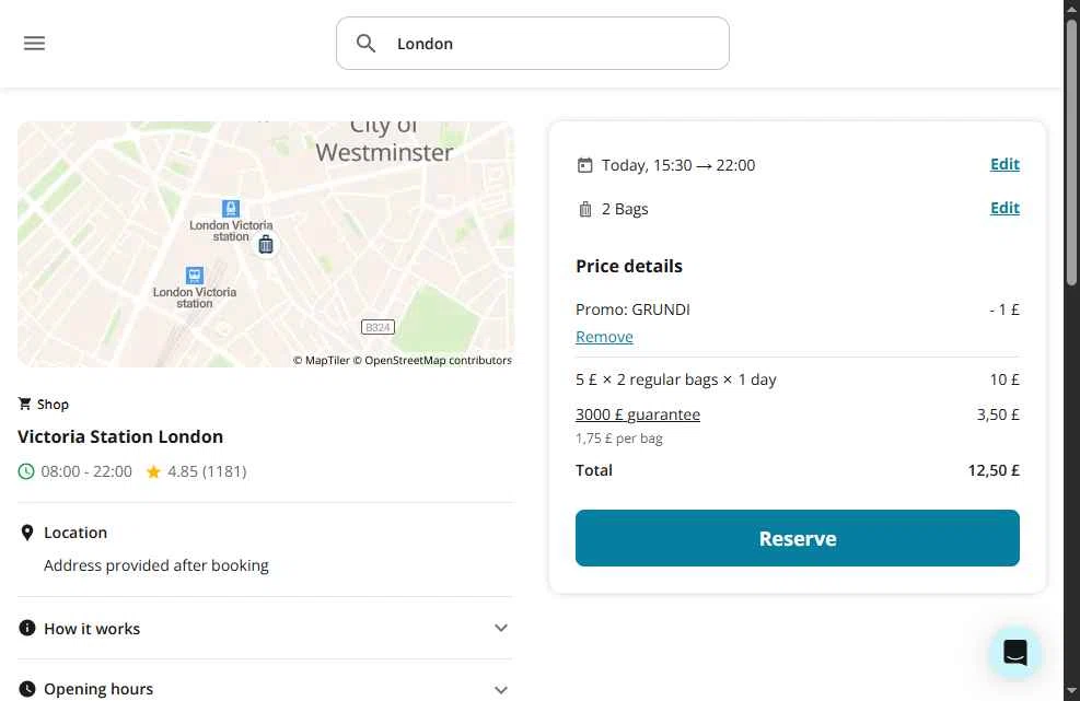Radical Storage checkout page showing Radical Storage promo code box | Screenshot taken by SimplyCodes community member on Sep 19, 2025