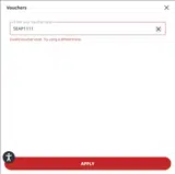 SEAP1111 coupon verification screenshot