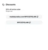 MYCOZYGLAM coupon verification screenshot