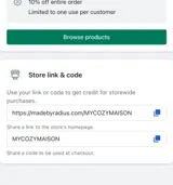 MYCOZYMAISON coupon verification screenshot