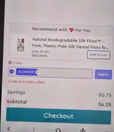 Blonde10 coupon verification screenshot