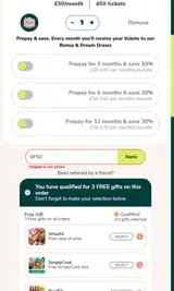 Raffle House coupon verification screenshot