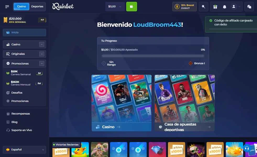 Rain Bet checkout page showing Rain Bet promo code box | Screenshot taken by SimplyCodes community member on May 20, 2025