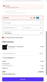 WELCOMEBACK20 coupon verification screenshot