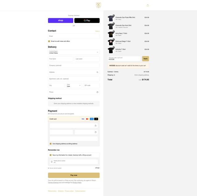 Ranger Up checkout page showing Ranger Up promo code box | Screenshot taken by SimplyCodes community member on Sep 14, 2025
