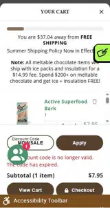 MDWSALE coupon verification screenshot