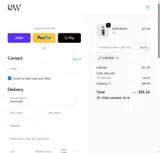 Raw Pigments coupon verification screenshot