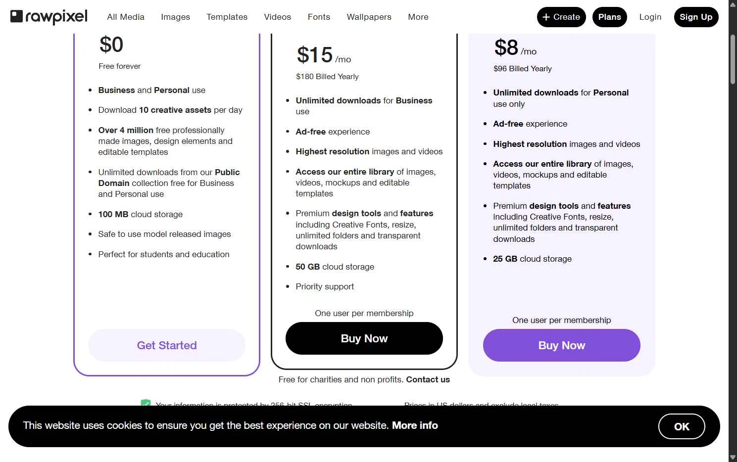 Rawpixel checkout page showing Rawpixel promo code box | Screenshot taken by SimplyCodes community member on Feb 28, 2026
