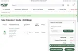 THANKYOU coupon verification screenshot