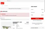 Ray-Ban coupon verification screenshot