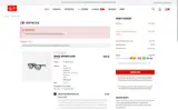 Ray-Ban coupon verification screenshot