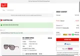 Ray-Ban coupon verification screenshot