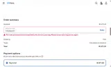 THUNDER coupon verification screenshot