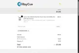 RayCue coupon verification screenshot