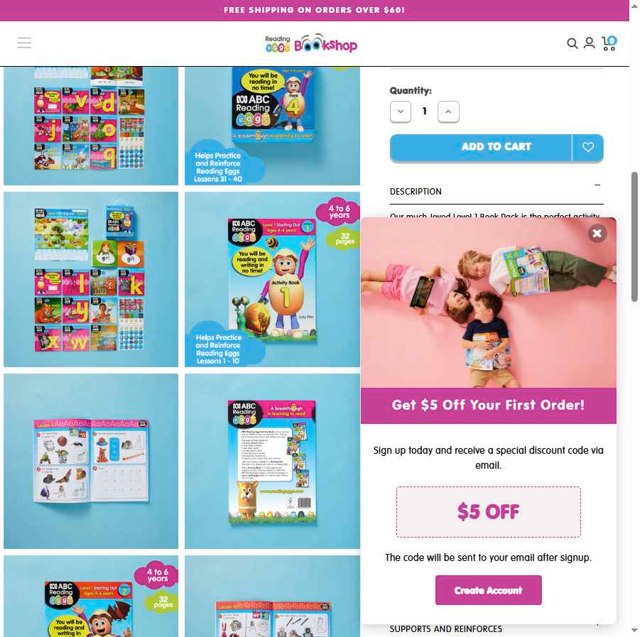 Reading Eggs checkout page showing Reading Eggs coupon code box | Screenshot taken by SimplyCodes community member on Jul 16, 2025