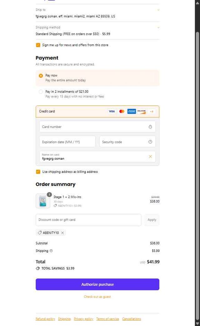 Ready, Set, Food checkout page showing Ready, Set, Food discount code box | Screenshot taken by SimplyCodes community member on Aug 1, 2025