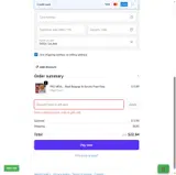 GIFT25 coupon verification screenshot