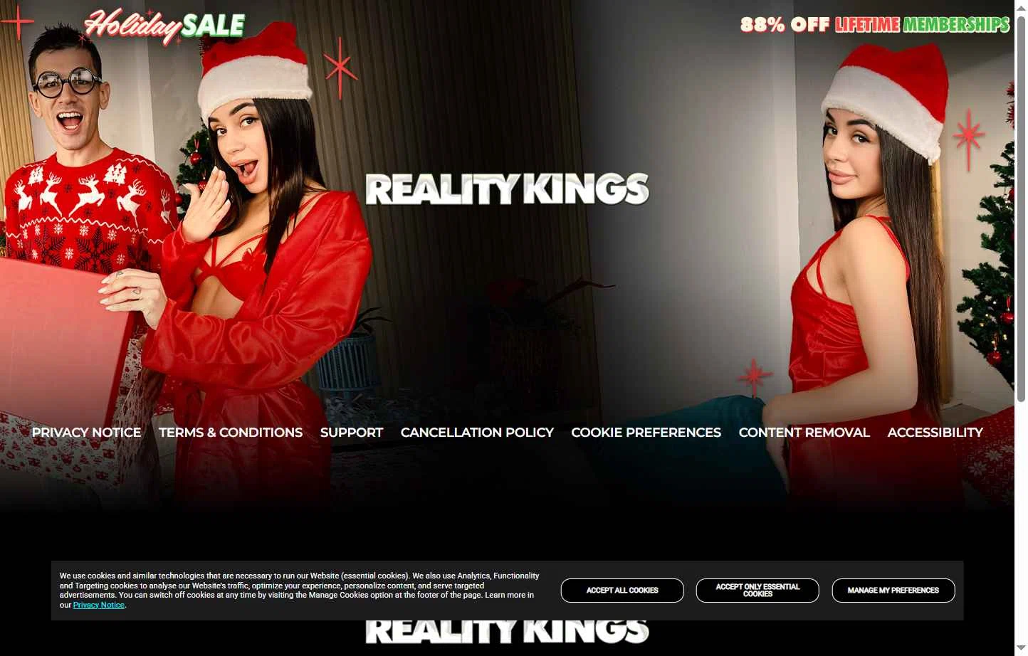 Reality Kings checkout page showing Reality Kings promo code box | Screenshot taken by SimplyCodes community member on Dec 20, 2025