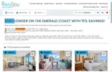 RealJoy Vacations coupon verification screenshot