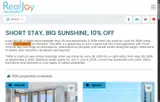 RealJoy Vacations coupon verification screenshot