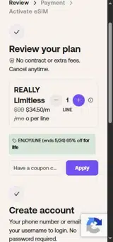 ENJOYJUNE coupon verification screenshot