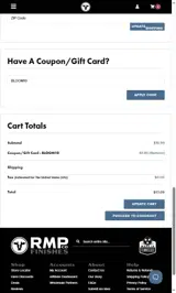 BLOOM10 coupon verification screenshot