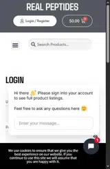 Real-Peptides coupon verification screenshot