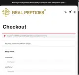 Real Peptides coupon verification screenshot