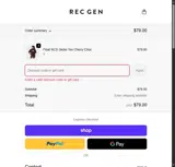 REC GEN coupon verification screenshot