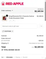 25OFF699 coupon verification screenshot