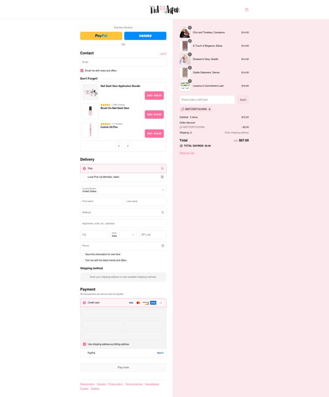 Red Aspen checkout page showing Red Aspen promo code box | Screenshot taken by SimplyCodes community member on Sep 7, 2025