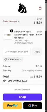 FORTHEWIN coupon verification screenshot