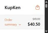 15VOWA coupon verification screenshot