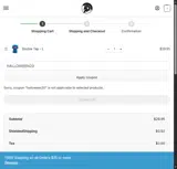 Relentless Defender Apparel coupon verification screenshot