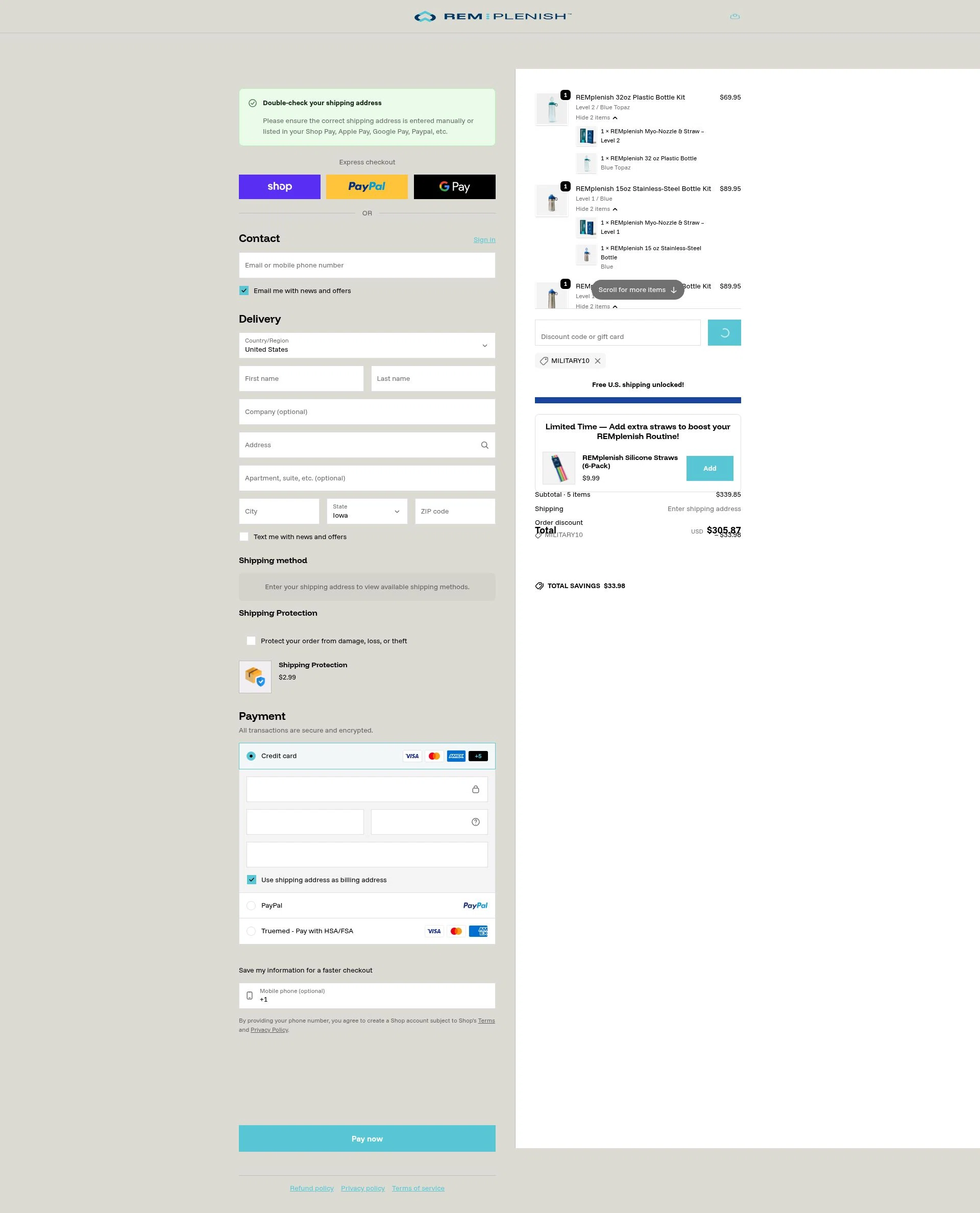 REMastered Sleep checkout page showing REMastered Sleep discount code box | Screenshot taken by SimplyCodes community member on Feb 5, 2026