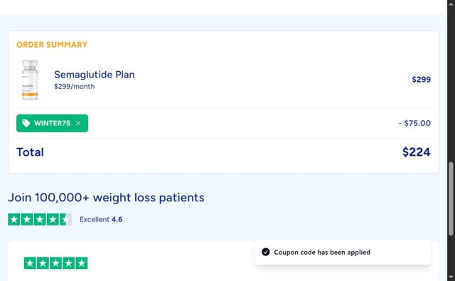 Remedy Meds checkout page showing Remedy Meds coupon code box | Screenshot taken by SimplyCodes community member on Aug 20, 2025