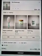 Blonde coupon verification screenshot
